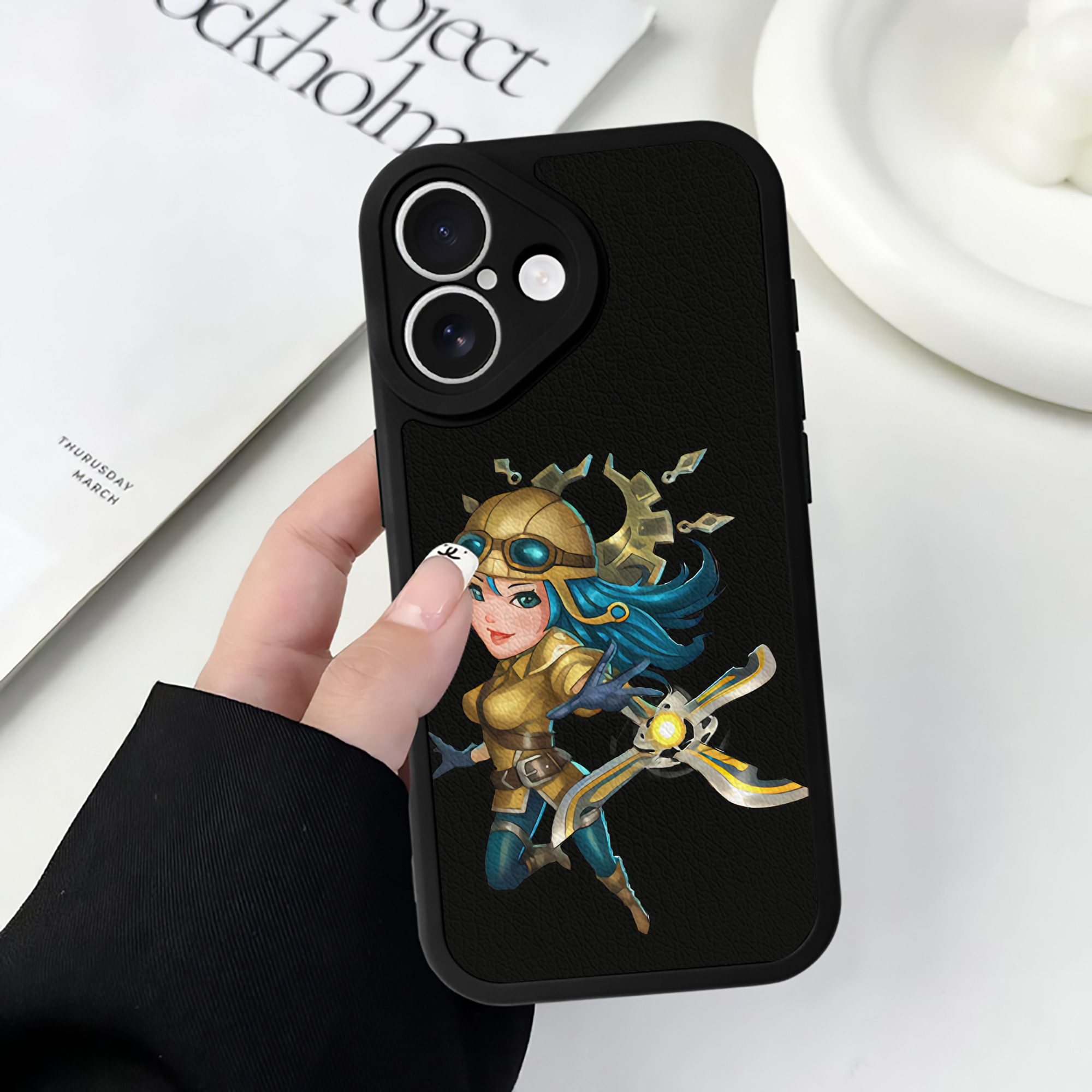 リーグ・オブ・レジェンド League of Legends LOL 【iPhone 16シリーズ対応】シリコンスマホケース（レザー調） 材質：シリコン